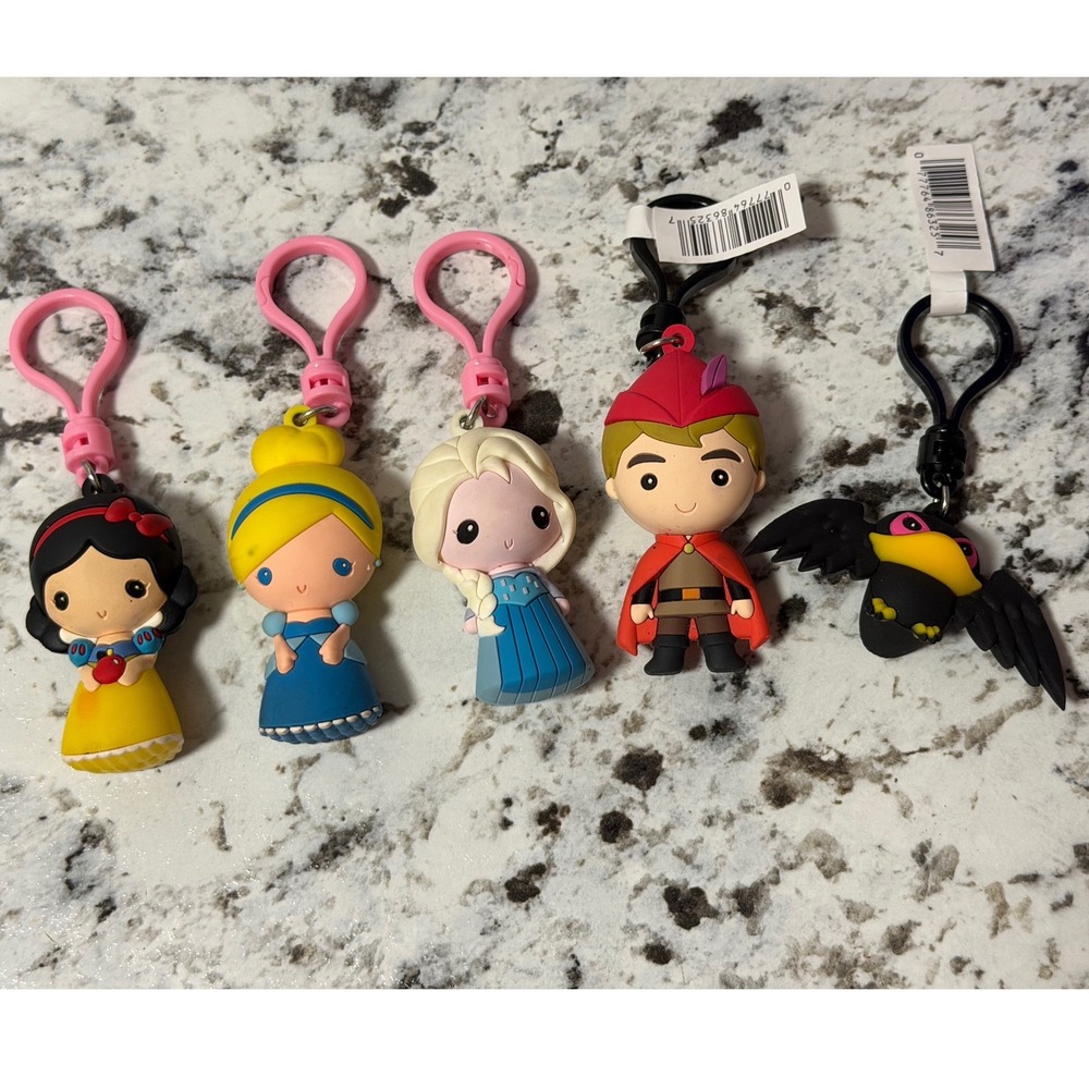 Disney Bag Clips Lot of 5